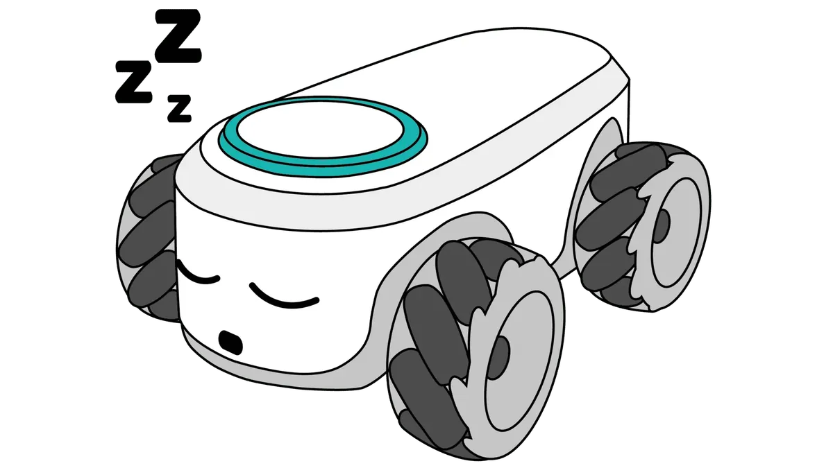 Robot ilo qui attend sa mise à jour